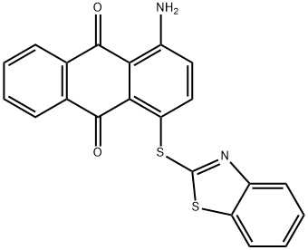 1-氨基-4-(2-巯苯噻唑基)-9,10-蒽二酮 结构式