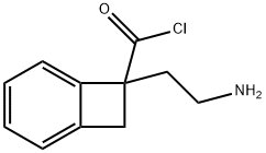 Bicyclo[4.2.0]octa-1,3,5-triene-7-carbonyl chloride, 7-(2-aminoethyl)- (9CI) 结构式