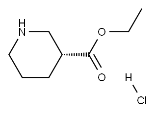 R-3-哌啶甲酸乙酯盐酸盐 结构式