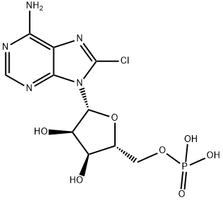 8-氯-5'-腺苷酸 结构式