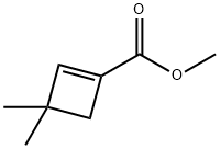 3,3-二甲基环丁-1-烯-1-羧酸甲酯 结构式