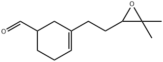 3-[2-(3,3-dimethyloxiranyl)ethyl]cyclohex-3-ene-1-carbaldehyde 结构式