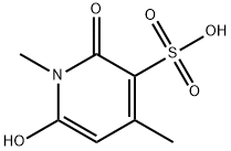 1,2-dihydro-6-hydroxy-1,4-dimethyl-2-oxo-3-pyridinesulphonic acid 结构式