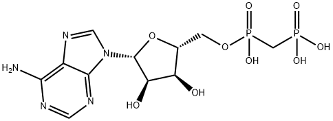 腺苷5'-(Α,Β-亚甲基)二磷酸 结构式