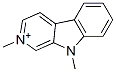 2,9-dimethyl-beta-carbolinium 结构式