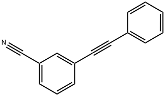 3-苯基乙炔-苯甲腈 结构式