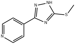 4-[3-(Methylthio)-4H-1,2,4-triazol-5-yl]pyridine 结构式