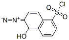 2-重氮-1-萘酚-5-磺酰氯 结构式
