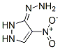 3H-Pyrazol-3-one,1,2-dihydro-4-nitro-,hydrazone(9CI) 结构式