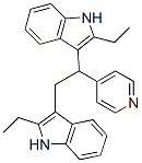 3,3'-[1-(4-Pyridinyl)-1,2-ethanediyl]bis(2-ethyl-1H-indole) 结构式