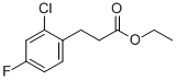 3-(2-CHLORO-4-FLUORO-PHENYL)-PROPIONIC ACID ETHYL ESTER 结构式