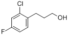 3-(2-CHLORO-4-FLUORO-PHENYL)-PROPAN-1-OL 结构式