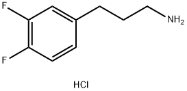 3-(3,4-Difluorophenyl)propan-1-amine hydrochloride 结构式