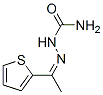 (1-thiophen-2-ylethylideneamino)urea 结构式