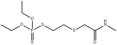 Dithiophosphoric acid O,O-diethyl S-[2-[(methylcarbamoyl)methylthio]ethyl] ester 结构式