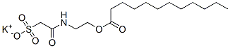 potassium 2-dodecanoyloxyethylcarbamoylmethanesulfonate 结构式