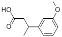 3-(3-甲氧基苯基)丁酸 结构式