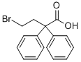 4-溴-2,2-二苯基丁酸 结构式