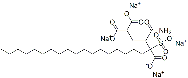 二羧乙基硬脂基磺基琥珀酰胺酸四钠 结构式