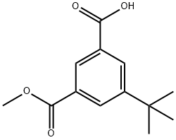 3-(叔丁基)-5-(甲氧羰基)苯甲酸 结构式