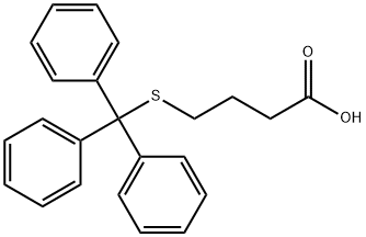 4-Tritylsulfanylbutanoic acid 结构式