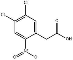 2-(4,5-二氯-2-硝基苯基)乙酸 结构式