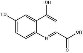 6-hydroxy-4-oxo-1H-quinoline-2-carboxylic acid 结构式