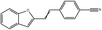 4-[2-(2-benzofuryl)vinyl]benzonitrile 结构式