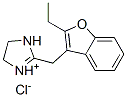 2-[(2-ethyl-3-benzofuranyl)methyl]-4,5-dihydro-1H-imidazolium chloride 结构式