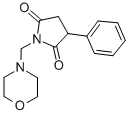 N-(Morpholinomethyl)-2-phenylsuccinimide 结构式