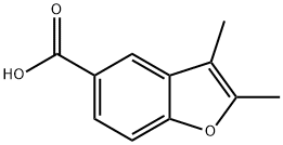 2,3-二甲基苯并呋喃-5-羧酸 结构式