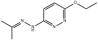 (6-Ethoxy-3-pyridazinyl)hydrazone of 2-propanone 结构式