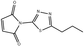 1H-Pyrrole-2,5-dione, 1-(5-propyl-1,3,4-thiadiazol-2-yl)- (9CI) 结构式