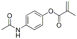 (4-acetamidophenyl) 2-methylprop-2-enoate 结构式