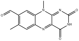 7,10-DIMETHYL-2,4-DIOXOBENZO[G]PTERIDINE-8-CARBALDEHYDE 结构式