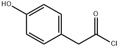 Benzeneacetyl chloride, 4-hydroxy- 结构式