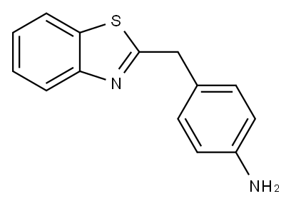 4-[(1,3-苯并噻唑-2-基)甲基]苯胺 结构式