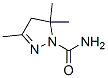 4,5-Dihydro-3,5,5-trimethyl-1H-pyrazole-1-carboxamide 结构式