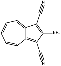 2-氨基-1,3-二氰基甘菊环 结构式