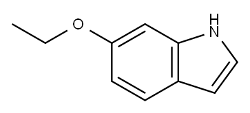 6-乙氧基吲哚 结构式