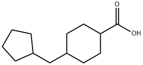 4-(cyclopentylmethyl)cyclohexane-1-carboxylic acid 结构式