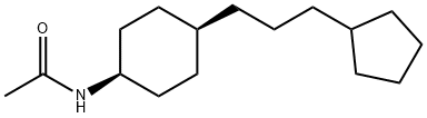 N-ACETYL-4-(3-CYCLOPENTYLPROPYL)CYCLOHEXYLAMINE 结构式