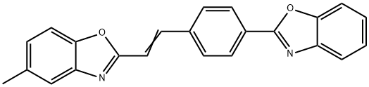 2-[2-[4-(benzoxazol-2-yl)phenyl]vinyl]-5-methylbenzoxazole  结构式