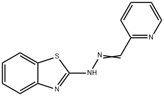 Pyridine-2-carbaldehyde (benzothiazole-2-yl)hydrazone 结构式
