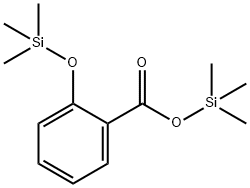 三甲基甲硅烷醇三硅甲烷氧基水杨酯 结构式