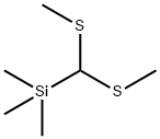 双(甲硫代)三甲基硅甲烷 结构式