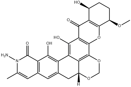 白真菌素 结构式