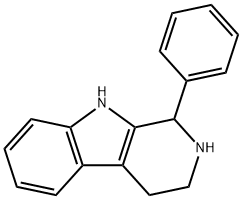 1-苯基-2,3,4,9-四氢-1H-吡啶并[3,4-B]吲哚 结构式