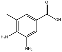 3,4-DIAMINO-5-METHYLBENZOIC ACID 结构式