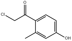 Ethanone, 2-chloro-1-(4-hydroxy-2-methylphenyl)- (9CI) 结构式